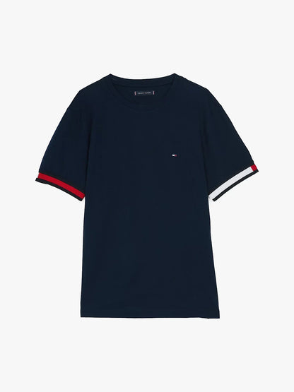 GLOBAL STRIPE FLAG CUFF TEE 237547 - LUX54
