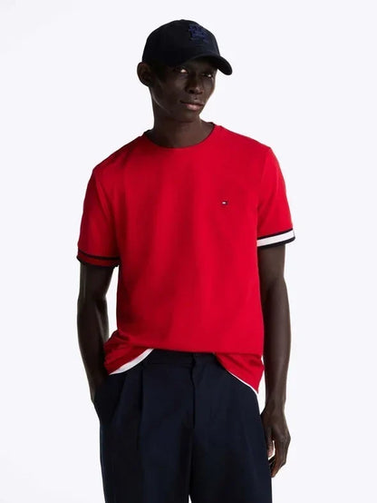 GLOBAL STRIPE FLAG CUFF TEE 237548 - LUX54