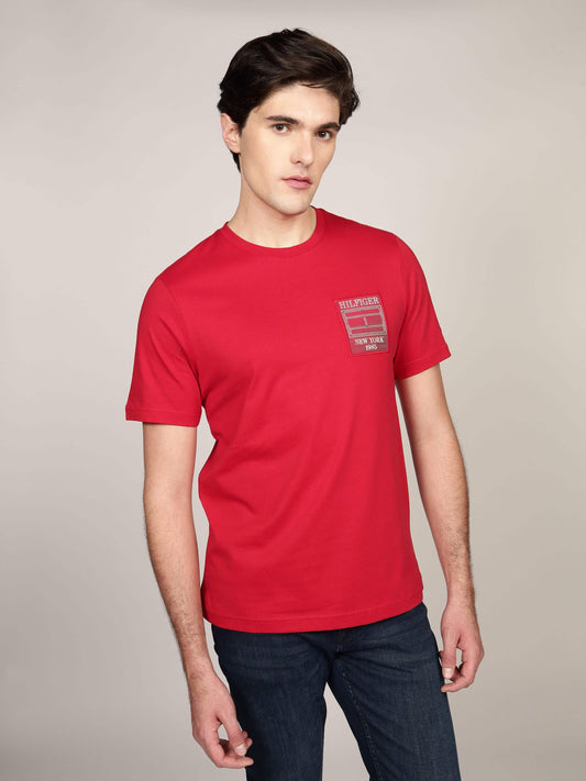 HILFIGER OUTLINE FLAG TEE 240720 - LUX54