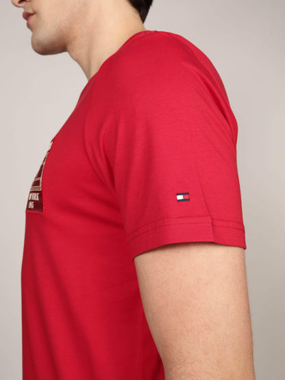 HILFIGER OUTLINE FLAG TEE 240720 - LUX54