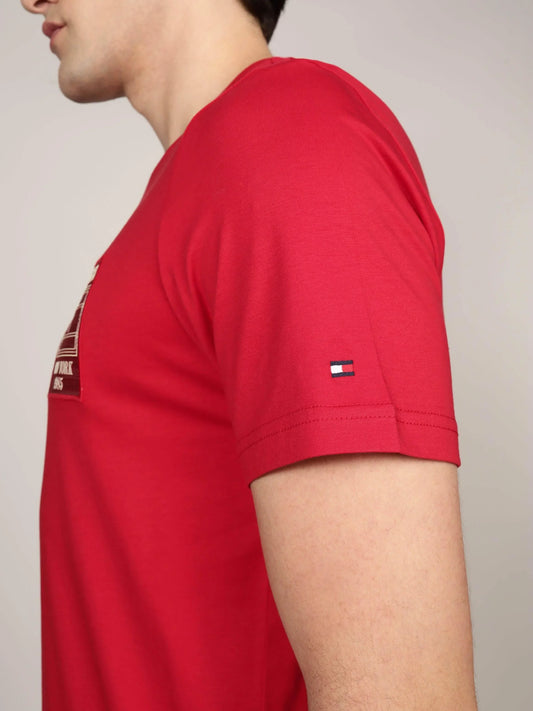 HILFIGER OUTLINE FLAG TEE 240720 - LUX54
