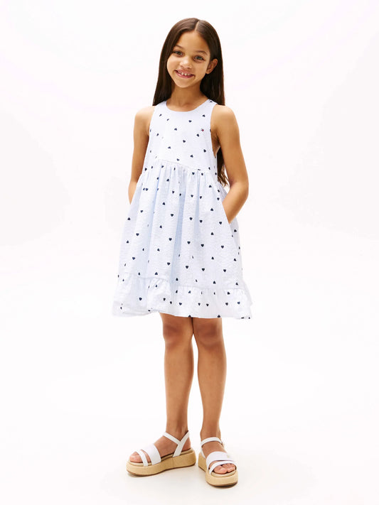 K AOP SEERSUCKER DRESS SLVLS 39259 - LUX54
