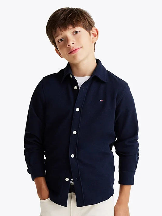 K MICRO WAFFLE REG SHIRT LS 35918 - LUX54