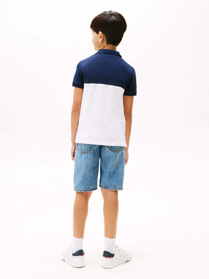 K MINI CORP COLOURBLOCK POLO SS 38311 - LUX54