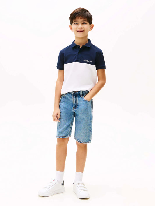 K MINI CORP COLOURBLOCK POLO SS 38311 - LUX54