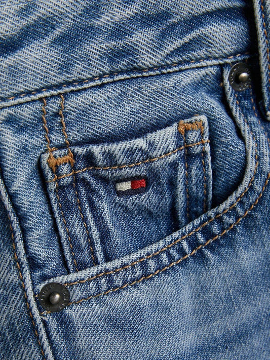 K SKATER SHORT DENIM BLEACH 213163 - LUX54