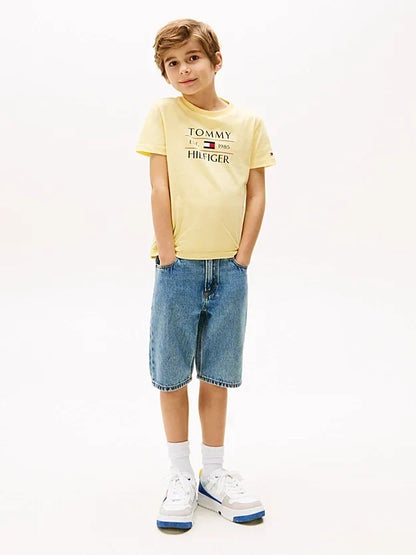 K TOMMY FLAG HILFIGER REG TEE SS 38407 - LUX54