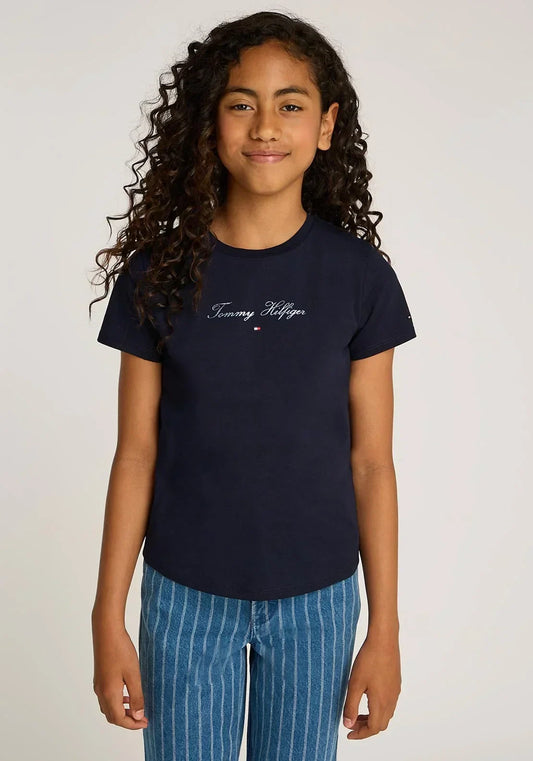 K TOMMY SCRIPT SLIM TEE SS 36225 - LUX54