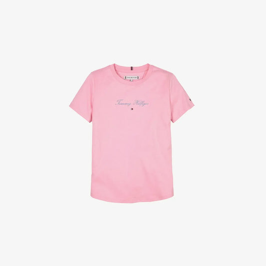 K TOMMY SCRIPT SLIM TEE SS 36228 - LUX54