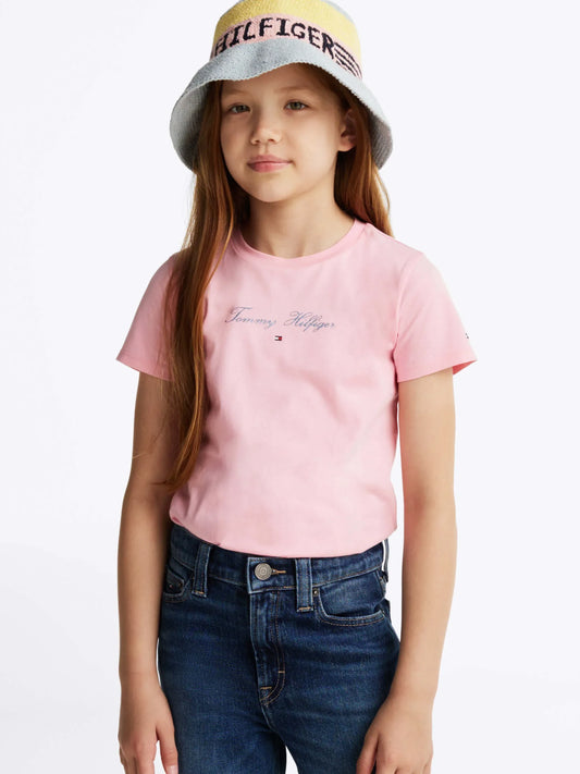 K TOMMY SCRIPT SLIM TEE SS 36228 - LUX54