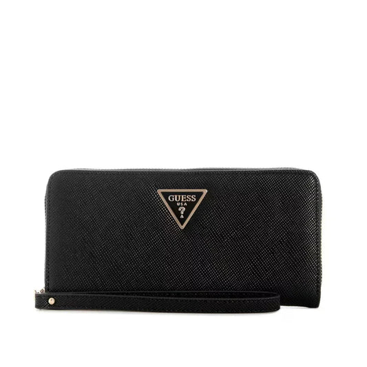 LAUREL II SLG LARGE ZIP AROUND BLA - LUX54