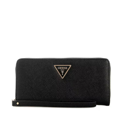 LAUREL II SLG LARGE ZIP AROUND BLA - LUX54