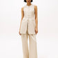 LINEN MIX RLXD STRAIGHT PANTS 241027 - LUX54