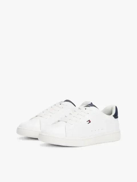 LOW CUT LACE-UP SNEAKER WHITE/B 37929 - LUX54