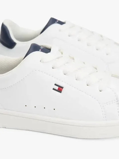 LOW CUT LACE-UP SNEAKER WHITE/B 37929 - LUX54