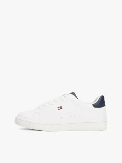 LOW CUT LACE-UP SNEAKER WHITE/B 37929 - LUX54