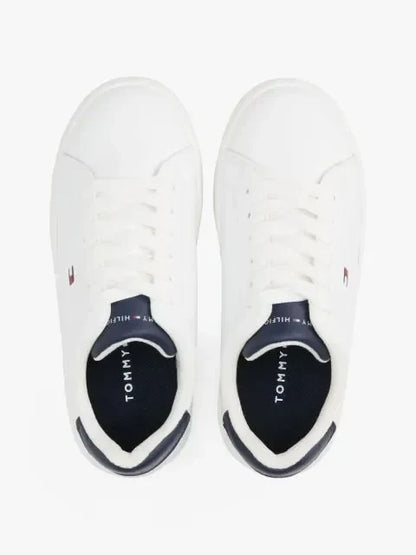 LOW CUT LACE-UP SNEAKER WHITE/B 37930 - LUX54