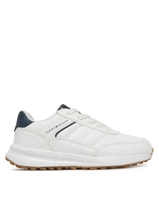 LOW CUT LACE-UP SNEAKER WHITE/B 37953 - LUX54
