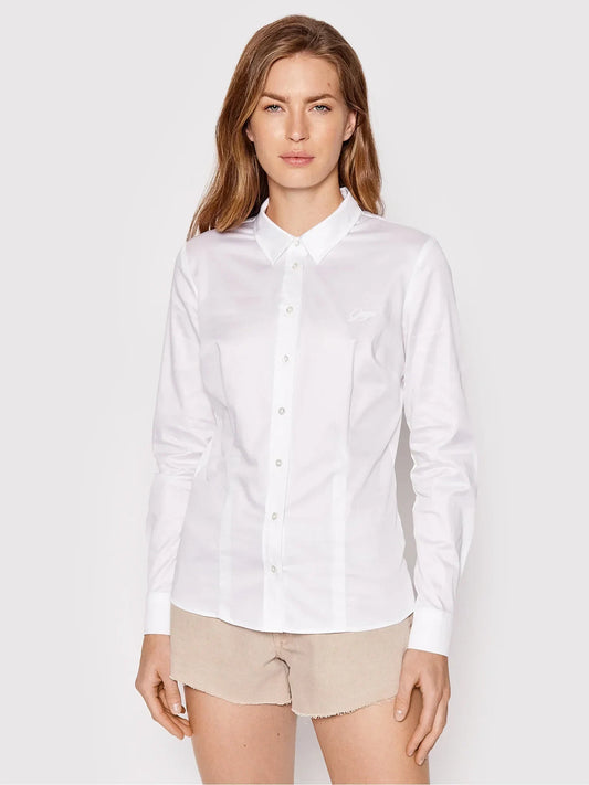 LS CATE SHIRT - SILKY TOUCH STR SATIN W2YH41WAF10 G011 - LUX54