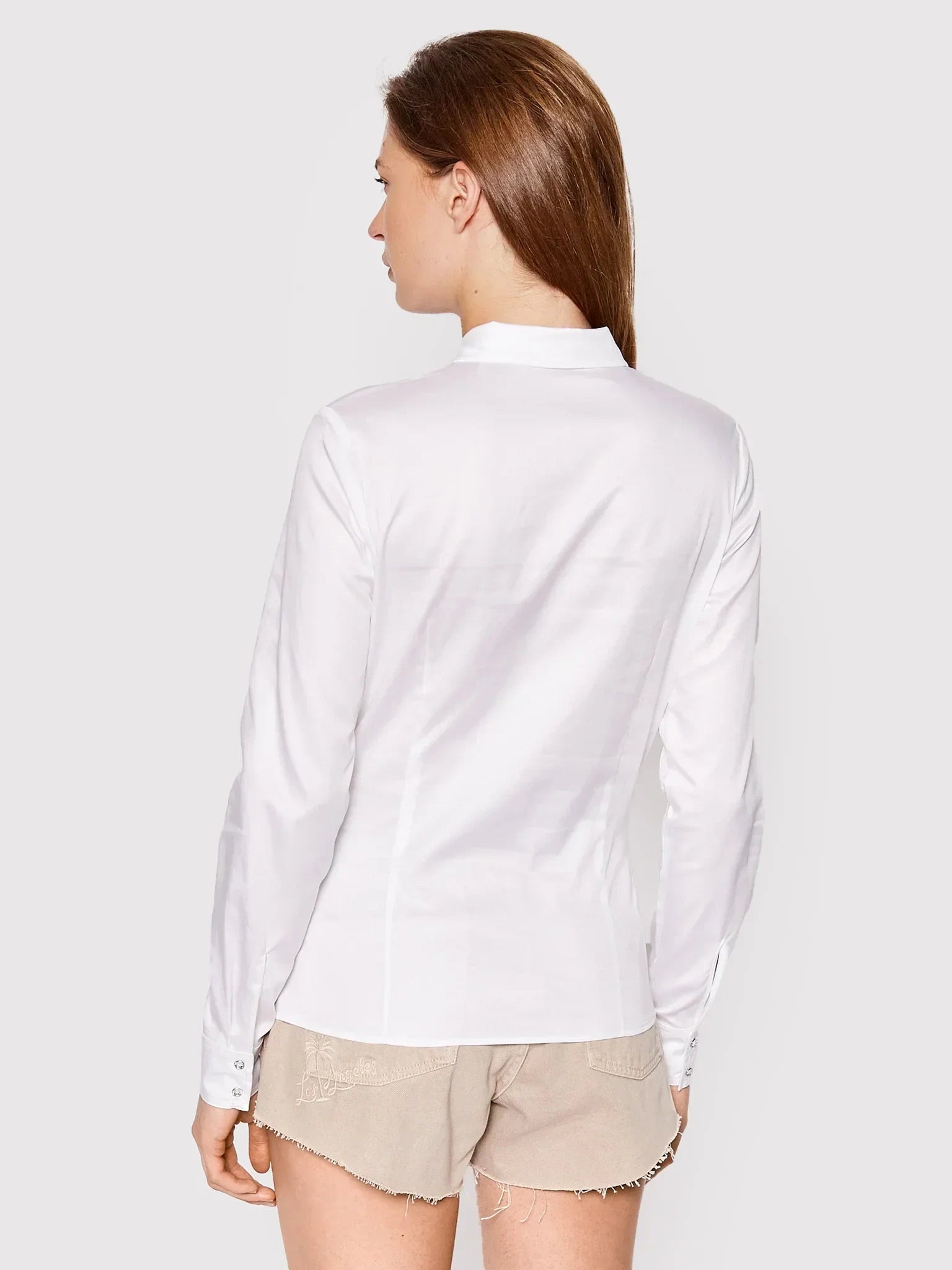 LS CATE SHIRT - SILKY TOUCH STR SATIN W2YH41WAF10 G011 - LUX54