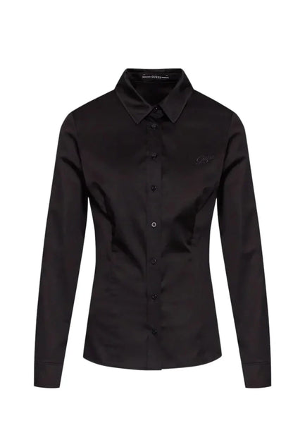 LS CATE SHIRT - SILKY TOUCH STR SATIN W2YH41WAF10 JBLK - LUX54