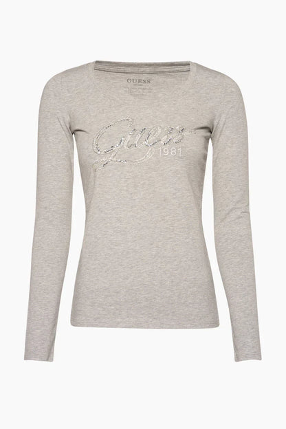 LS CN BRYANNA TEE - STRETCH JERSEY 180 SOLID W2YI49J1300 LMGY - LUX54