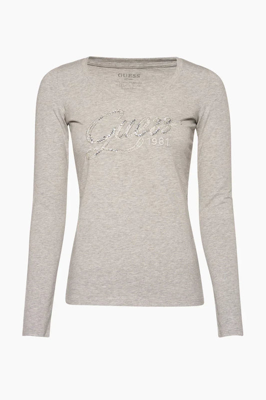 LS CN BRYANNA TEE - STRETCH JERSEY 180 SOLID W2YI49J1300 LMGY - LUX54