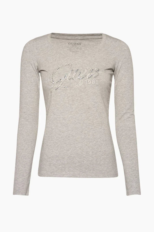 LS CN BRYANNA TEE - STRETCH JERSEY 180 SOLID W2YI49J1300 LMGY - LUX54