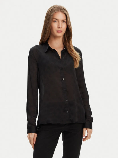LS MARTHE LOGO SHIRT JBLK - LUX54