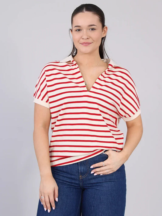 LYOCELL OPEN-NK RELAXED POLO SS 240943 - LUX54