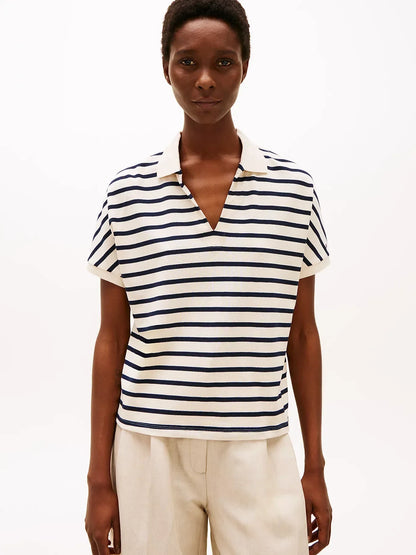 LYOCELL OPEN-NK RELAXED POLO SS 240944 - LUX54