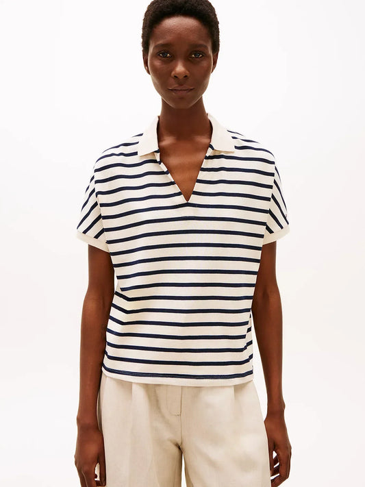 LYOCELL OPEN-NK RELAXED POLO SS 240944 - LUX54