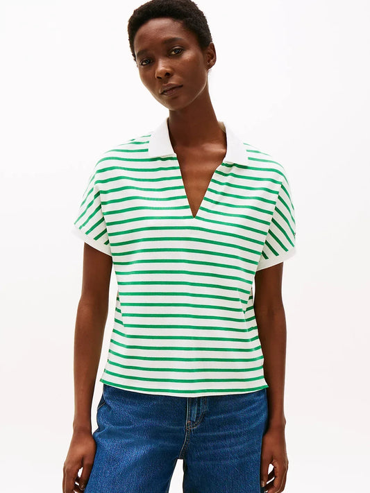 LYOCELL OPEN-NK RELAXED POLO SS 240945 - LUX54