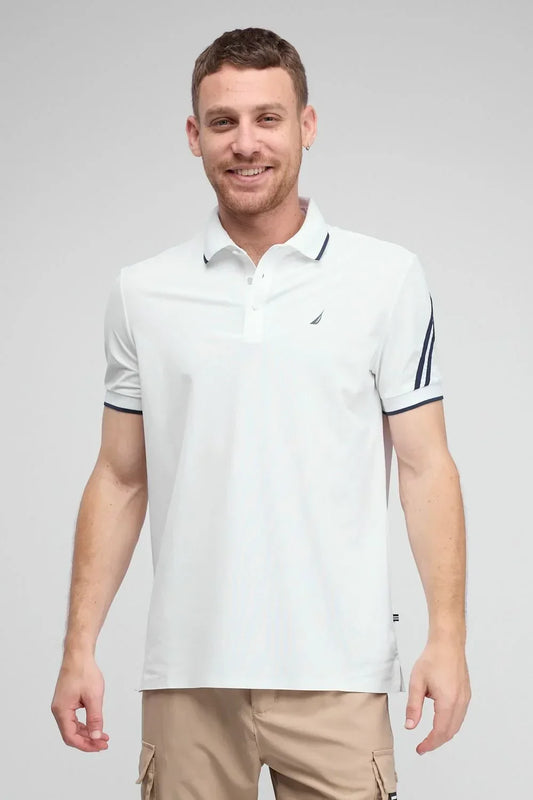 N.S-DRY FIT COLLAR TIP POLO-BR - LUX54