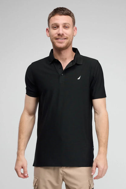 N.S-DRY FIT POLO-TRUE BLACK - LUX54