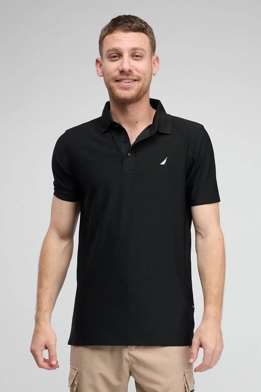 N.S-DRY FIT POLO-TRUE BLACK - LUX54