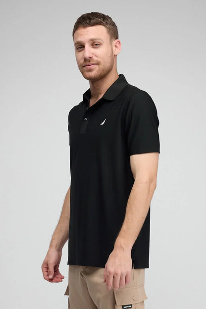 N.S-DRY FIT POLO-TRUE BLACK - LUX54