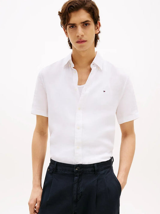 PIGMENT DYED LINEN RF SHIRT S/S 229427 - LUX54