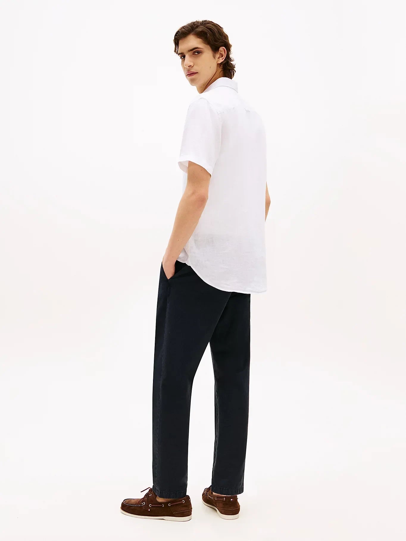 PIGMENT DYED LINEN RF SHIRT S/S 229427 - LUX54