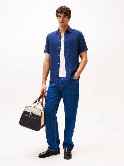 PIGMENT DYED LINEN RF SHIRT S/S 229777 - LUX54