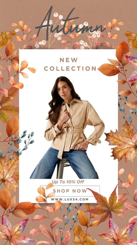 RAPHAELLE CROP TRENCH A11T - LUX54