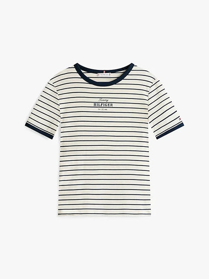 REG MONOTYPE STRIPE C-NK SS 240970 - LUX54