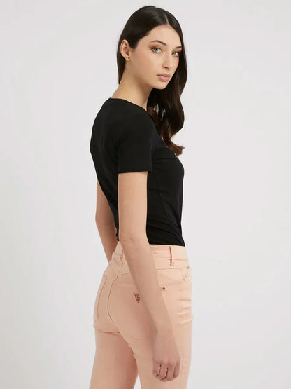 ROUND LOGO TEE - MID ORGANIC STRETCH JERSEY 180 W3GI38J1314 JBLK - LUX54