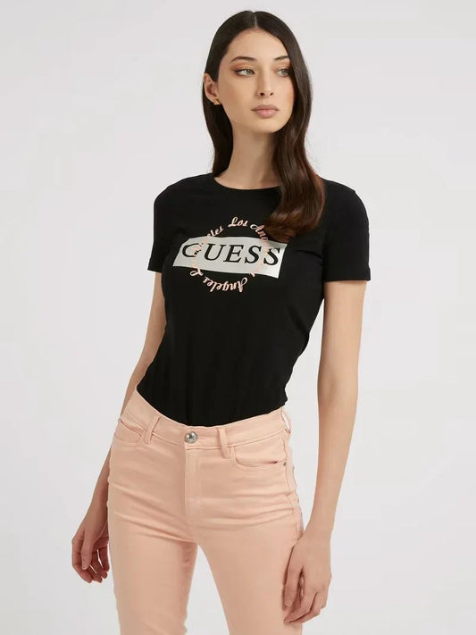 ROUND LOGO TEE - MID ORGANIC STRETCH JERSEY 180 W3GI38J1314 JBLK - LUX54
