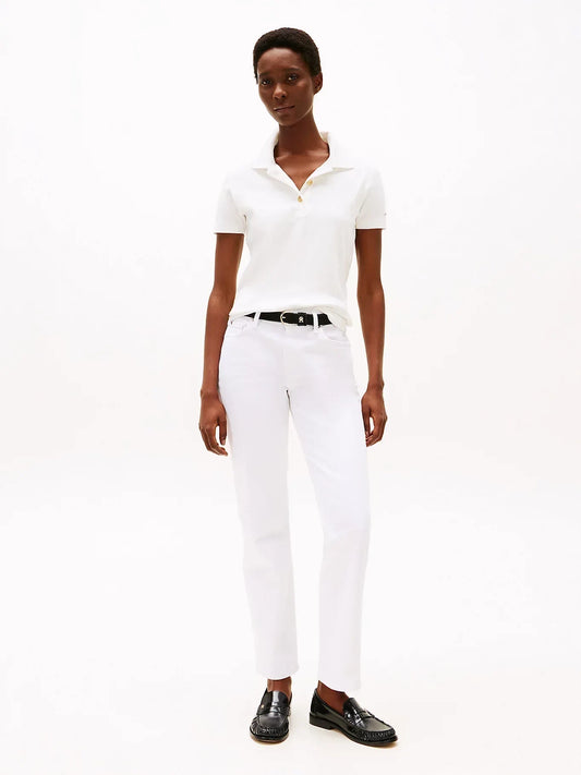 SLIM GOLD BUTTON POLO SS 241022 - LUX54