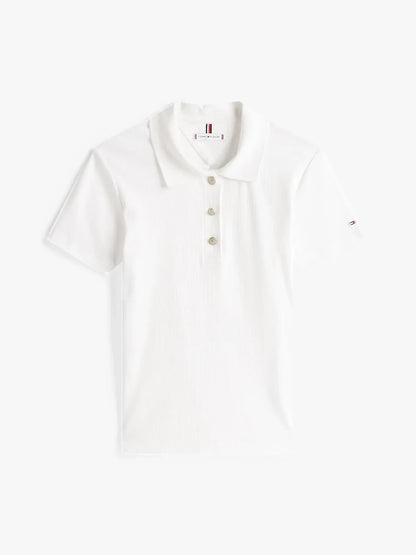 SLIM GOLD BUTTON POLO SS 241022 - LUX54