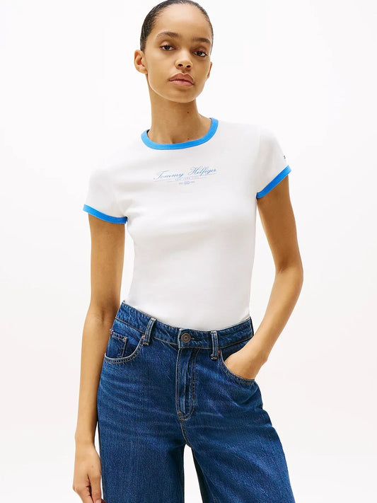 SLIM SCRIPT T-SHIRT SS 240969 - LUX54