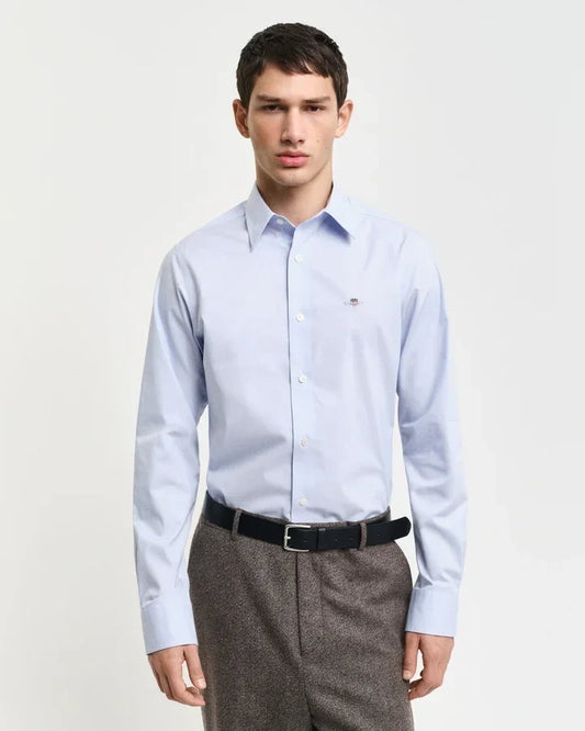 SLIM STRETCH POPLIN SHIRT 455 - LUX54