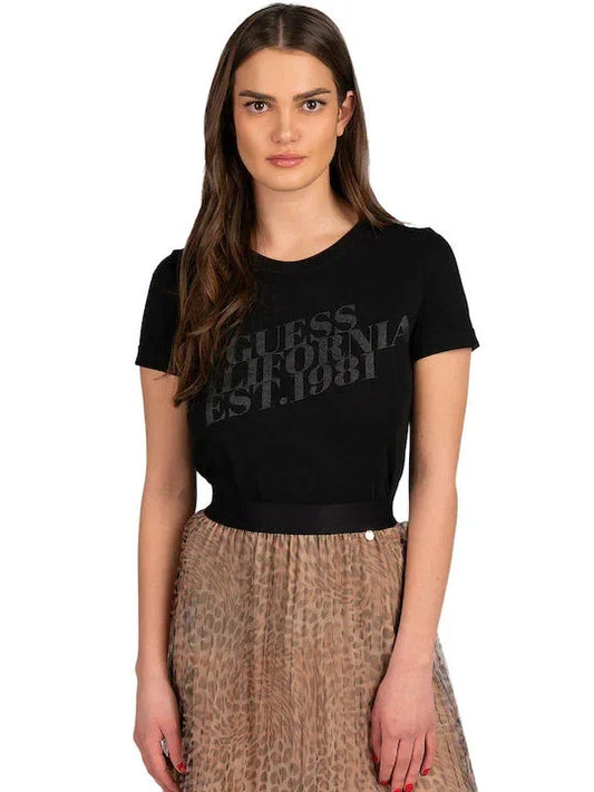 SS CN AURELIA TEE - MID ORGANIC COLOURED JERSEY W3RI26JA914 JBLK - LUX54