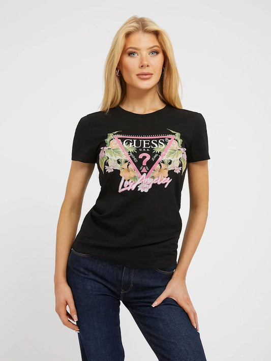 SS TRIANGLE FLOWE - MID ORGANIC STRETCH JERSEY 180 W3GI41J1314 JBLK - LUX54